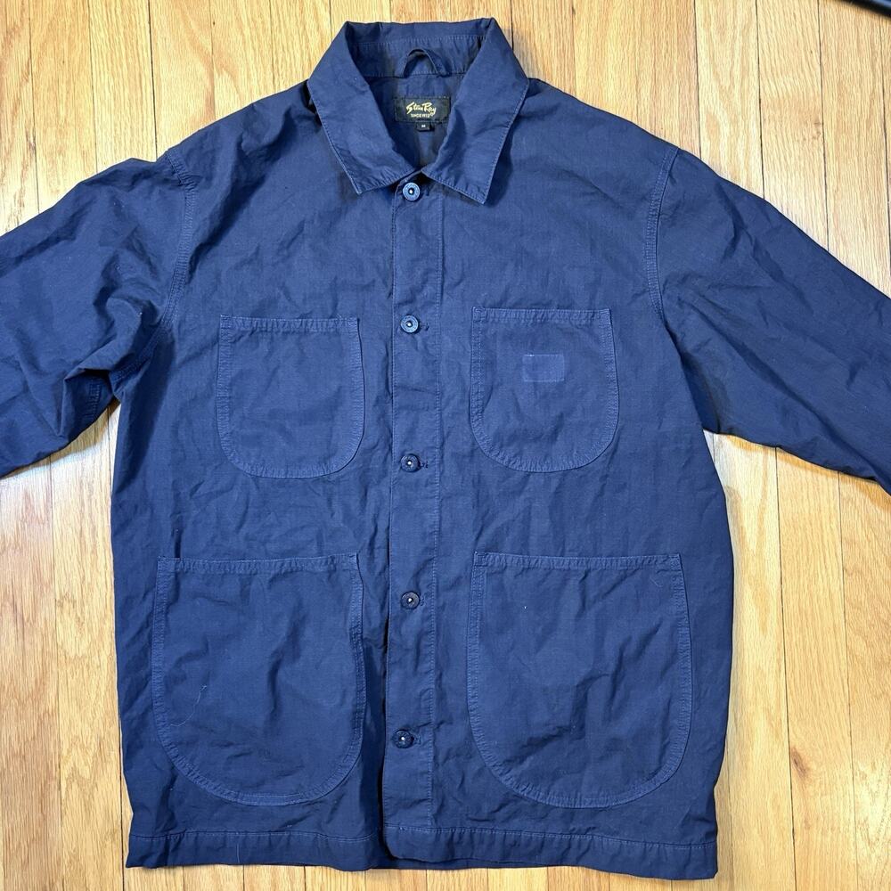Stan Ray Jacket Men’s Size Medium Navy Blue Chore Coat Workwear Utility USA - Picture 4 of 10
